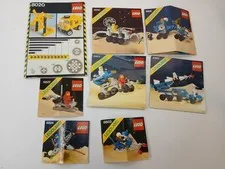 1980s LEGO Manuals Lot Of 8 - Space, Vehicles