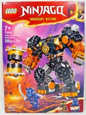 LEGO 71806 Ninjago Cole's Elemental Earth Mech New Sealed Wolf Mask Fig NISB