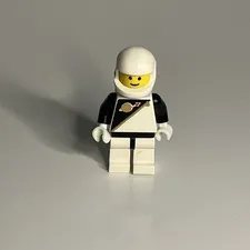 LEGO Spaceman Minifigure Space Police 1 Black & White Suit sp036 Classic w/tank