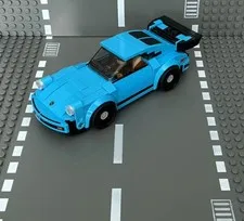 LEGO SPEED CHAMPIONS 1974 PORSCHE 911 TURBO 3.0 CUSTOM DARK AZURE #75895 NEW