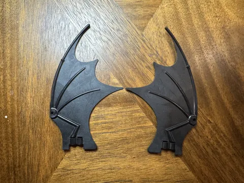 Black LEGO Dragon Wing 51342 57004Genuine Replacement Part- Lot Of 2