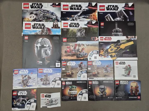 Lego Star Wars Instruction Manual Lot of 19