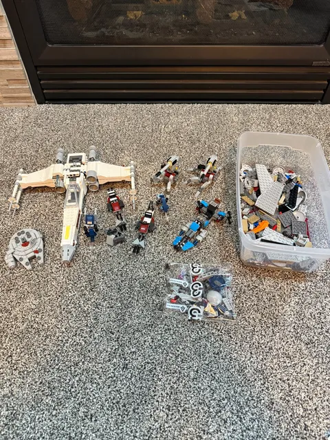 Lego Star Wars Clone Mandalorian X-Wing Set Lot
