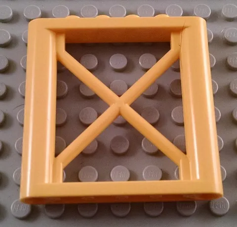 LEGO Yellow 1x6x5 Rectangular Girder Support Piece