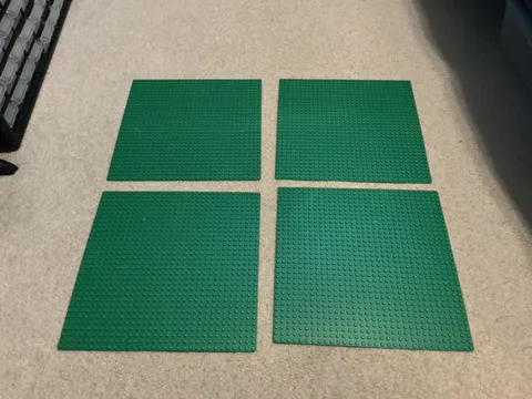 Lego Green Baseplate 32x32 Lot of 4, Used