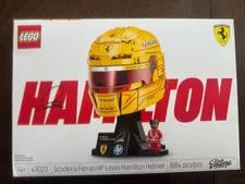 LEGO Ferrari HP Lewis Hamilton Helmet 43022 F1 Building Set Sealed Box Brand New