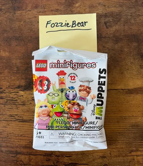 LEGO 71033 Muppets Minifigures Fozzie Bear (Opened to Verify) -(USA-Tariff FREE)
