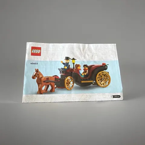 LEGO wintertime carriage  - 40603 instruction manual only