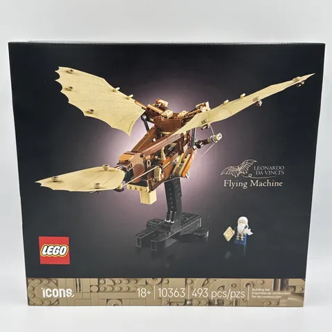 LEGO Icons Leonardo da Vinci's Flying Machine 10363 493pc Display Stand 18+ 2024