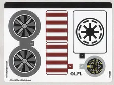 LEGO STICKER SHEET 75432 V-19 TORRENT STARFIGHTER New from set