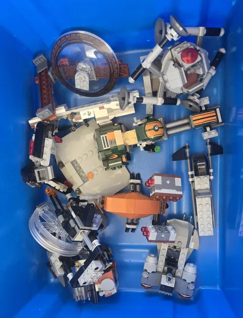 Lego Star Wars Lot Parts And Ships 5+ Lbs