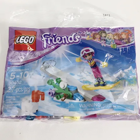 LEGO Friends Snowboard Tricks Mini Set Building Toy Kit (30402) 27 pieces New