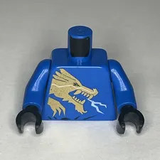 lego DX jay ninjago minifigure torso