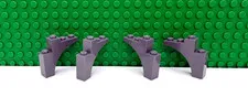 Lego 4 Dark Bluish Gray 1x4x3 Arch Castle NEW