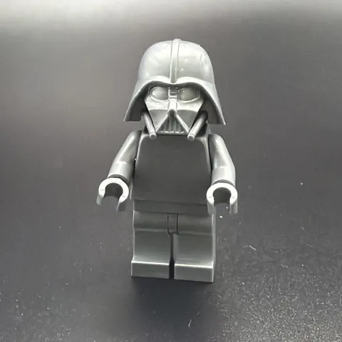 Official Lego Flat Silver Monochrome Darth Vader Minifigure Unreleased Prototype