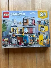 LEGO Creator 3-in-1 Townhouse Pet Shop & Cafe 31097 Retired Open Box Sealed Bags