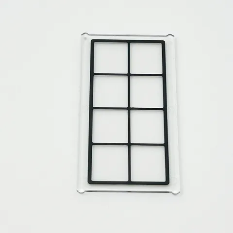 57895 57895pb162 LEGO Glass 4x6 Transparent BLACK LATTICE (1)
