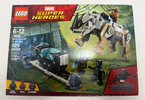 LEGO Marvel 76099 Rhino Face-off by the Mine Black Panther NEW Sealed
