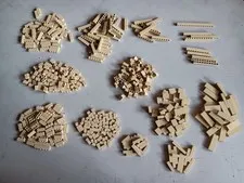 LEGO BULK LOT 540 TAN BRICKS 1X1 1X2 1X3 1X4 1X6 1X8 1X10 1X12 1X2X5 1X1X3 MORE