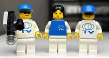 LEGO Town: Crisis News Crew 6553 Minifigures ONLY TV0011 EXT011 Tv Torso Outback