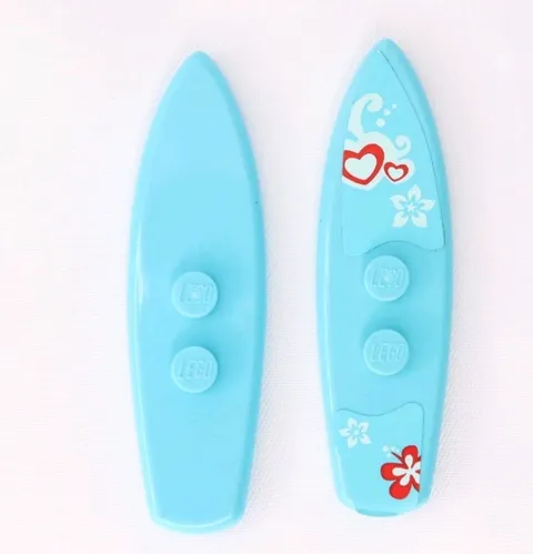  LEGO Blue Lot Of 2 Surfboard Minifigure 