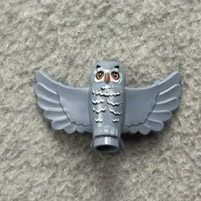 LEGO Minifigure Owl Feathers Wings Open Flying Sand Blue Harry Potter