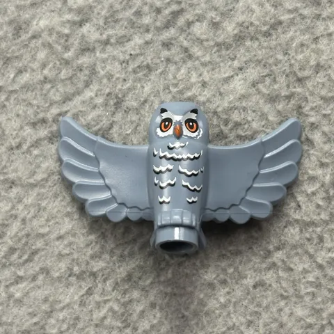 LEGO Minifigure Owl Feathers Wings Open Flying Sand Blue Harry Potter