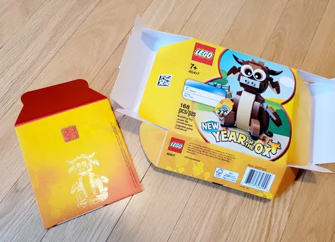 LEGO 40417 Year of the Ox BOX & ENVELOPE ONLY - NO BRICKS Chinese New Year 2021