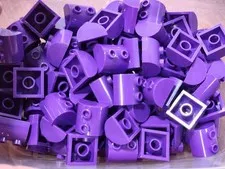 Lego 30165 Dark Purple Qty 208 NEW Slope, Curved 2 x 2 Double with 2Hollow Stud