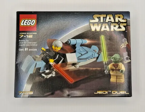 NEW SEALED LEGO Star Wars Set 7103 Jedi Duel - Vintage 2002 RARE