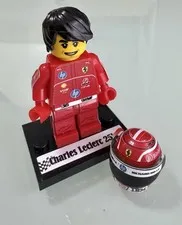 F1 minifigure Charles Leclerc 2025 pre race Ferrari
