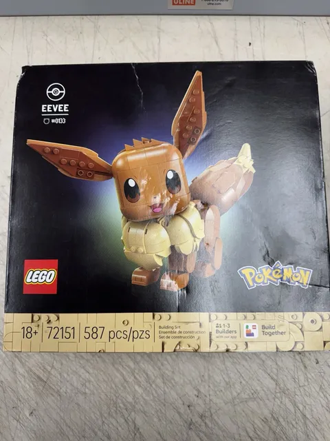 LEGO Pokemon Eevee #72151 Collectible Building Set 587 Pcs Brand New Sealed Box
