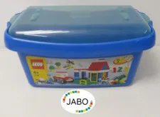 (R4/10) LEGO Storage Box Storage Box with Lid Blue Rounded