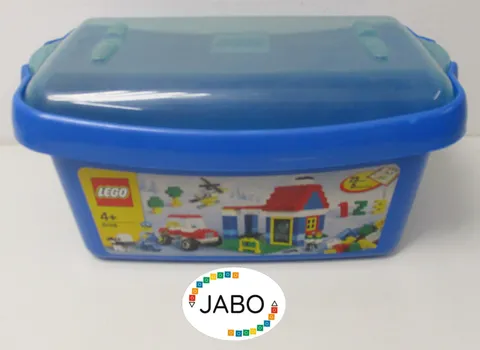 (R4/10) LEGO Storage Box Storage Box with Lid Blue Rounded