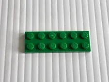 LEGO Piece 379528 Dark Green Plate 2x6