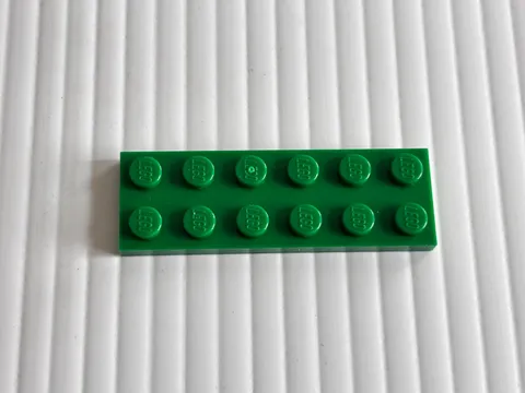 LEGO Piece 379528 Dark Green Plate 2x6