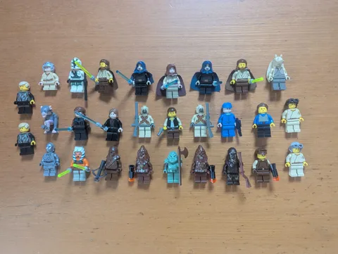 LEGO Star Wars Minifigure Lot Vintage 1999-2012 Cloud City Han Solo 28 Figures