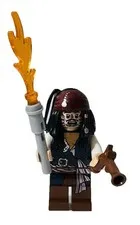 LEGO Pirates of the Caribbean Jack Sparrow Cannibal Face Minifigure poc010 4182