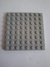 No 434.  1x Lego plate 8x8.  41539. Light Grey
