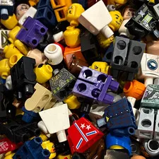 LEGO Minifigure Parts Lot – Heads, Torsos, Mixed Lot 1.2 lbs