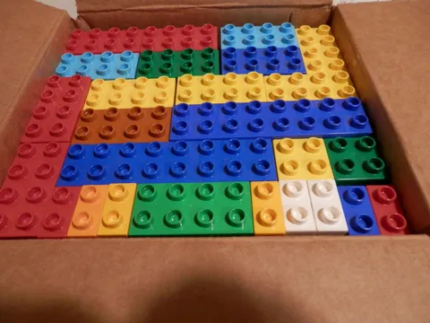 LEGO Duplo Brick Blocks Lot of 220 Assorted Specialty Pieces 1x2  2x8 2x4 2x2