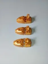 3 pieces Bionicle Lego Pearl Gold 90661 Star Wars Hero Factory Foot WYSIWYG 3 pc