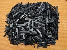 LEGO 700pcs Black Small Mix Bulk Lot Tiles Plates 1x1 1x2 1x6 Detail Finishing