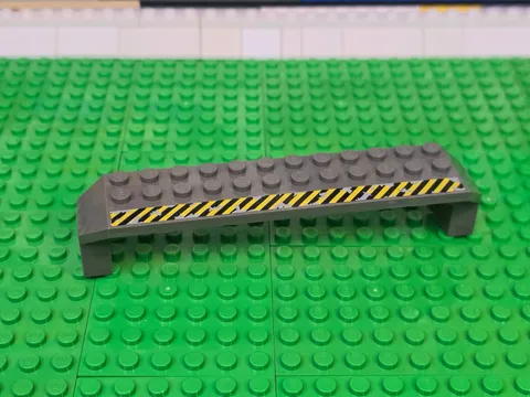 LEGO Arch Piece With Construction Pattern 2x14x2 1/3 - 1999