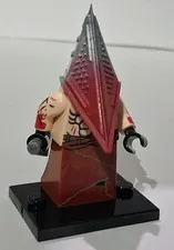 Pyramid Head Triangle Guard Minifigure Custom Pad Printed Horror Movie Toy 