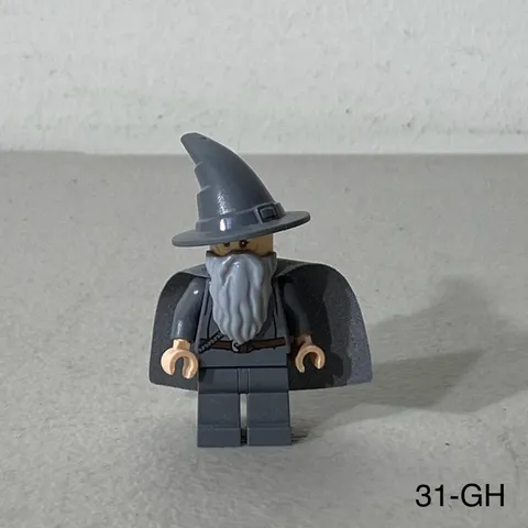 LEGO Lord of the Rings Gandalf The Grey Minifigure Toy w/ Cape, Hat, Beard
