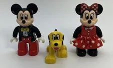Lego Duplo Disney Mickey Mouse Minnie Mouse and Pluto Figures Lot Minifigs READ