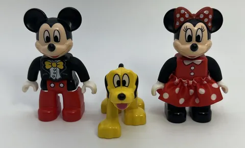 Lego Duplo Disney Mickey Mouse Minnie Mouse and Pluto Figures Lot Minifigs READ