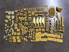 Lego gold pieces lot, pearl gold and gold plate