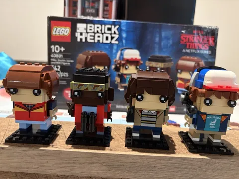 LEGO Stranger Things Brickheadz 40801 Mike, Dustin, Lucas and Will Figured Used